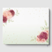 ミクインズブルゴーニュ赤面金ゴールドフローラキンセアニェラ ゲストブック (裏面)