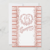 ミクインズ赤面ピンクグリッターキンセアニラ15th 招待状 (裏面)