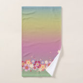 ミクスト桜ブラウズキモノスタイルレインボー バスタオルセット (ハンドタオル)