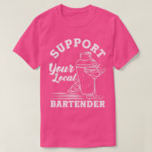 ミクソロジーカクテルミクソロジストサポートローカルB Tシャツ (デザイン正面)