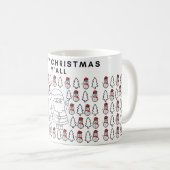 ミクチエスミニマルメリークリスマス コーヒーマグカップ (正面右)