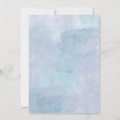 ミクリンスアニョスウォーターカラーブルーフローラキンセアニラ 招待状 (裏面)