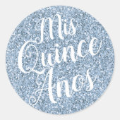 ミクリンスアニョスキンセアニラライトブルーグリッター ラウンドシール (正面)