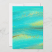 ミクリンスアニョスシックターコイズフローラキンセアニラ 招待状 (裏面)