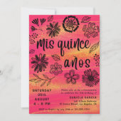 ミクリンスアニョスシックピンクフローラキンセアニラ 招待状 (正面)