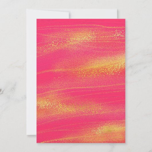 ミクリンスアニョスシックピンクフローラキンセアニラ 招待状 (裏面)