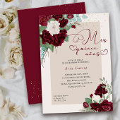 ミクリンスアノスブルゴーニュアイボリーフローラキンセアニェラ 招待状