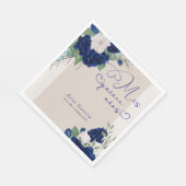ミクリンスアノスブルー王室のフローラキンセアニェラ スタンダードランチョンナプキン (角)