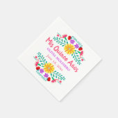 ミクリンスアノスメキシコフィエスタキンセネラカスタム スタンダードカクテルナプキン (角)