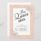 ミクリンスアノス赤面ピンクフローラキンセアニラ 招待状 (正面/裏面)