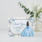 ミクリンスブルーフローラシルバークラウンキンセアニラ サンキューカード (スタンド正面)