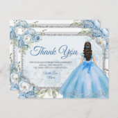 ミクリンスブルーフローラシルバークラウンキンセアニラ サンキューカード (正面/裏面)