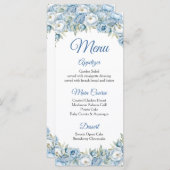 ミクリンスブルーフローラシルバークラウンキンセアニラ メニュー (正面/裏面)