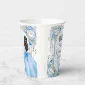 ミクリンスブルーフローラシルバークラウンキンセアニラ 紙コップ (左)