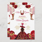 ミクリンスレッドローゼス15アノス金ゴールドクラウングリッター 招待状 (正面/裏面)