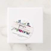 ミクリンバラ金ゴールドベリー、ブルゴーニュ、ブルーフローラ フェイバータグ (インサイチュ)