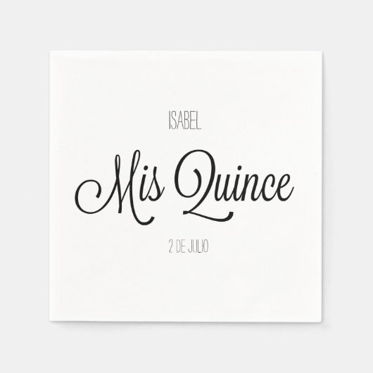 ミクリンパーティーカスタマイズナプキン スタンダードカクテルナプキン (正面)