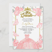 ミクリン招待状バイリンガルピンクドレスフローラ 招待状 (裏面)
