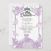 ミクリン招待状バイリンガルラベンダードレス 招待状 (裏面)