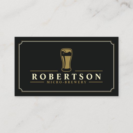 ミクロエレガントブルワリークラフトビール 名刺 (正面)