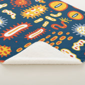 ミクロオルガの種類違うを含むシームレスなパターン シェルパブランケット (3/4)