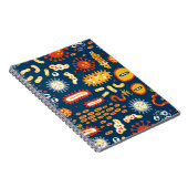 ミクロオルガの種類違うを含むシームレスなパターン ノートブック (右側)