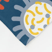 ミクロオルガの種類違うを含むシームレスなパターン フリースブランケット (角)