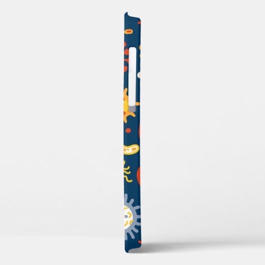 ミクロオルガの種類違うを含むシームレスなパターン Case-Mate iPhoneケース (裏面 / 左)