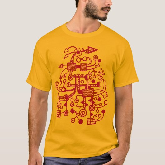 ミクロコスモス マクロコスモス - 紫 Tシャツ (正面)