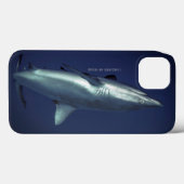 ミクロネシアのヤップ島にいるグレーリーフシャーク Case-Mate iPhoneケース (裏面 (横))