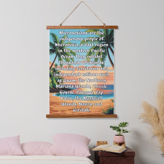 ミクロネシア人:私たちは一人だ 吊り下げ型タペストリー (寝室)