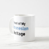ミクロネシア伝統マグカップ コーヒーマグカップ (正面左)