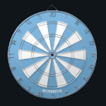 ミクロネシア国カラフル旗 ダーツボード<br><div class="desc">ミクロネシアカラフル国旗の色の愛国的ダーツボード。ダーツボードは、すべての国旗の色で円形の輪郭で囲まれた20スライスで覆われる絵を描。国旗の小さな表示は、ボードの中央に非常に微妙に統合されている。デザインは、ダーツボードの底に文字「ミクロネシア」で補完される。文字は「it!」機能を使カスタマイズ用して完全にカスタマイズ可能。自由に感じ変更したり、削除したり、独自の追加を行う。この魅力的と非常にカラフルのデザインは素晴らしダーツのゲ素晴らしームのためのギフトとパートナーである。©世界の国</div>