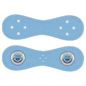 ミクロネシア国旗と紋章の愛国心 ソフトボール (パネル)