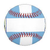 ミクロネシア国旗と紋章の愛国心 野球ボール (裏面)