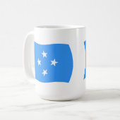 ミクロネシア国旗マグカップ コーヒーマグカップ (正面左)