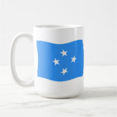 ミクロネシア国旗マグカップ コーヒーマグカップ (左)