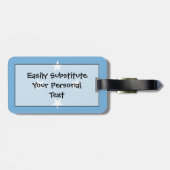 ミクロネシア国旗簡単ID個人 ラゲッジタグ (裏面横)