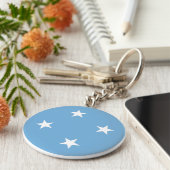 ミクロネシア国旗 キーホルダー (側面)