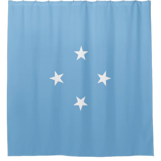 ミクロネシア国旗(ミクロネシア連邦州) シャワーカーテン (正面)