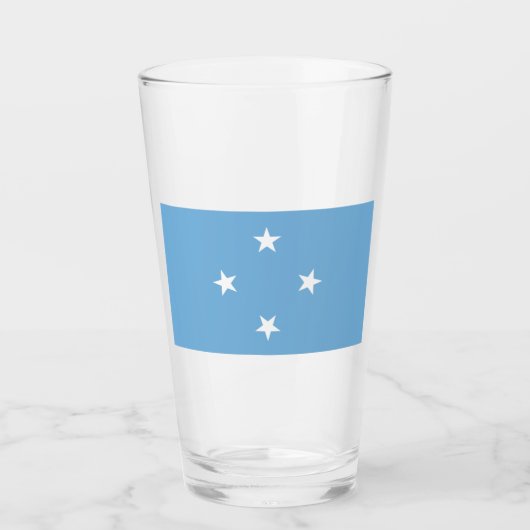 ミクロネシア国旗(ミクロネシア連邦州) タンブラーグラス (正面)