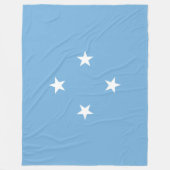 ミクロネシア国旗(ミクロネシア連邦州) フリースブランケット (正面)