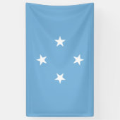 ミクロネシア国旗(ミクロネシア連邦州) 横断幕 (縦)