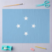 ミクロネシア国旗(ミクロネシア連邦州) 薄葉紙 (クラフト)