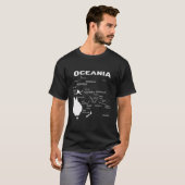 ミクロネシア地図ポリネシア地図メラネシア地図Tee Tシャツ (正面フル)