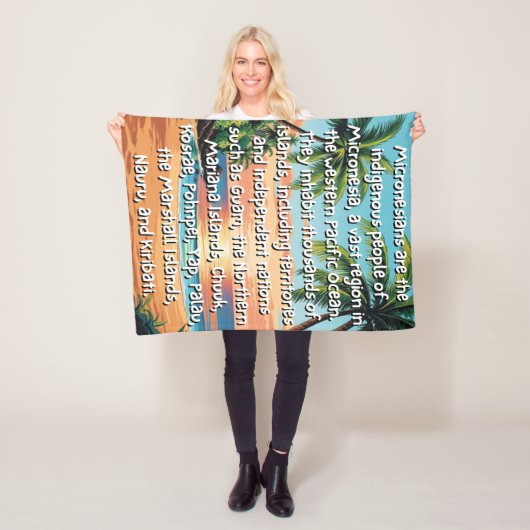 ミクロネシア我々は1つの毛布である フリースブランケット (インサイチュ)