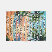 ミクロネシア我々は1つの毛布である フリースブランケット (正面(横))