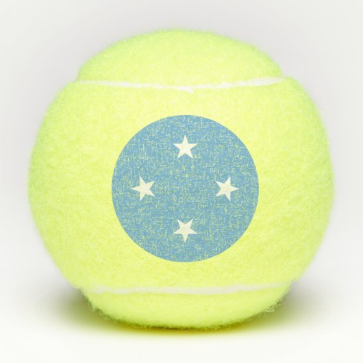 ミクロネシア連邦の旗 テニスボール (正面)