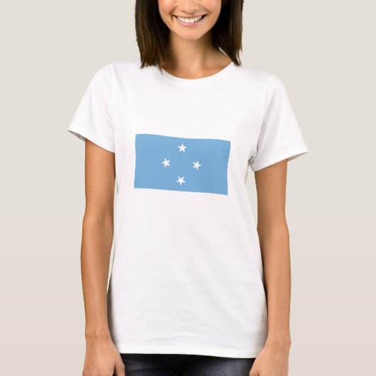 ミクロネシア連邦の旗 Tシャツ (正面)