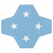 ミクロネシア連邦州国旗 サッカーボール (フラット)